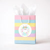 Personalised Happy Easter Stickers – Floral Bunny Easter Labels for Kids - Sticksy Prints Australia