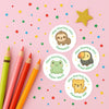 Personalised Jungle Animal Teacher Reward Stickers - Sticksy Prints Australia