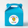 Personalised Kids Birthday Stickers Lion Rainbow Thank You Name Party Favour