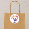 Personalised Kids Birthday Stickers Unicorn Rainbow Thank You Name Party Favours