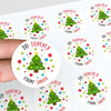 Personalised Kids Christmas Sticker Labels Cute Trees Stars From Santa - Sticksy Prints Australia