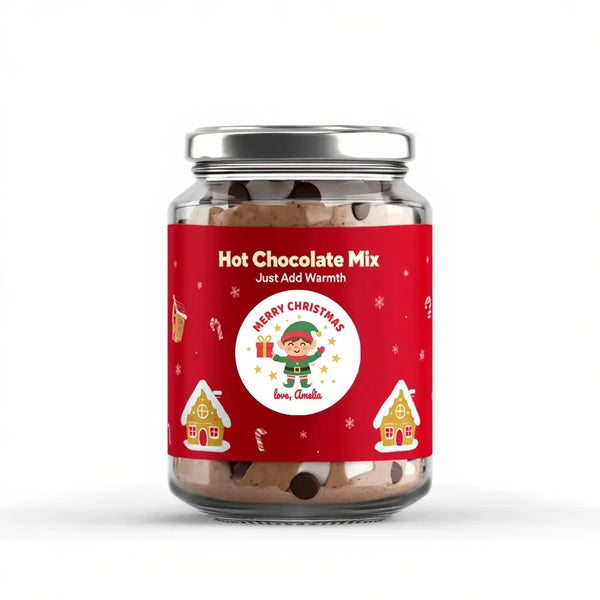 Personalised Kids Christmas Sticker Labels Elf Elves Stars Merry Christmas - Sticksy Prints Australia