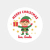 Personalised Kids Christmas Sticker Labels Elf Elves Stars Merry Christmas - Sticksy Prints Australia