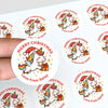 Personalised Kids Christmas Sticker Labels β Flying Unicorn - Sticksy Prints Australia