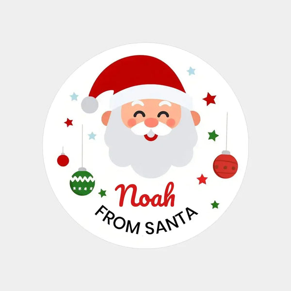 Personalised Kids Christmas Sticker Labels From Santa - Sticksy Prints Australia