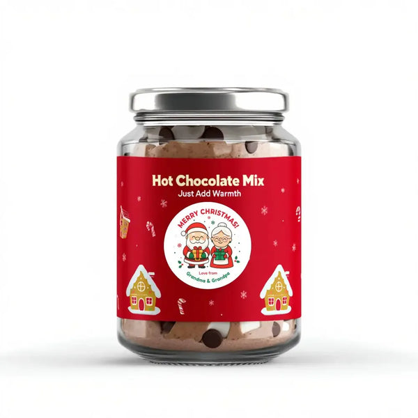 Personalised Kids Christmas Sticker Labels Mr. and Mrs Clause - Sticksy Prints Australia