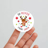 Personalised Kids Christmas Sticker Labels Reindeer Stars From Santa - Sticksy Prints Australia
