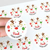 Personalised Kids Christmas Sticker Labels Rudolph Reindeer