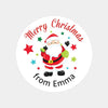 Personalised Kids Christmas Sticker Labels Santa Xmas - Sticksy Prints Australia