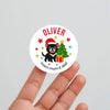 Personalised Kids Christmas Sticker Labels Tassie Devil From Mum And Dad
