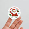 Personalised Kids Merry Christmas Sticker Labels Santa Love From - Sticksy Prints Australia
