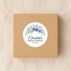 Personalised Lavender Anemone Bridal Shower Stickers – Custom Name & Date – Watercolour Floral Favour Labels - Sticksy Prints Australia