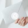 Personalised Lavender Botanical Wedding Thank You Stickers – Custom Favour Labels
