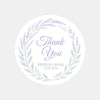 Personalised Lavender Botanical Wedding Thank You Stickers – Custom Favour Labels - Sticksy Prints Australia