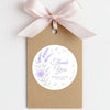 Personalised Lavender Bouquet Wedding Thank You Stickers – Custom Floral Favour Labels - Sticksy Prints Australia