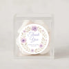 Personalised Lilac Floral Wedding Thank You Stickers – Custom Favour Labels - Sticksy Prints Australia