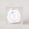 Personalised Lilac Rose & Lavender Wedding Thank You Stickers – Custom Floral Favour Labels