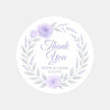 Personalised Lilac Rose & Lavender Wedding Thank You Stickers – Custom Floral Favour Labels - Sticksy Prints Australia