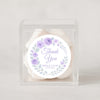 Personalised Lilac Rose Wedding Thank You Stickers – Custom Floral Favour Labels