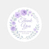 Personalised Lilac Rose Wedding Thank You Stickers – Custom Floral Favour Labels - Sticksy Prints Australia