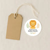 Personalised Lion Baby Shower Stickers – Safari Welcome Baby Favour Labels - Sticksy Prints Australia
