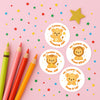Personalised Lion Teacher Reward Stickers – Classroom Praise & Positive Reinforcement