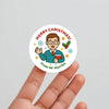 Personalised Male Teacher Christmas Stickers – Custom Holiday Stickers for Teachers - Sticksy Prints Australia