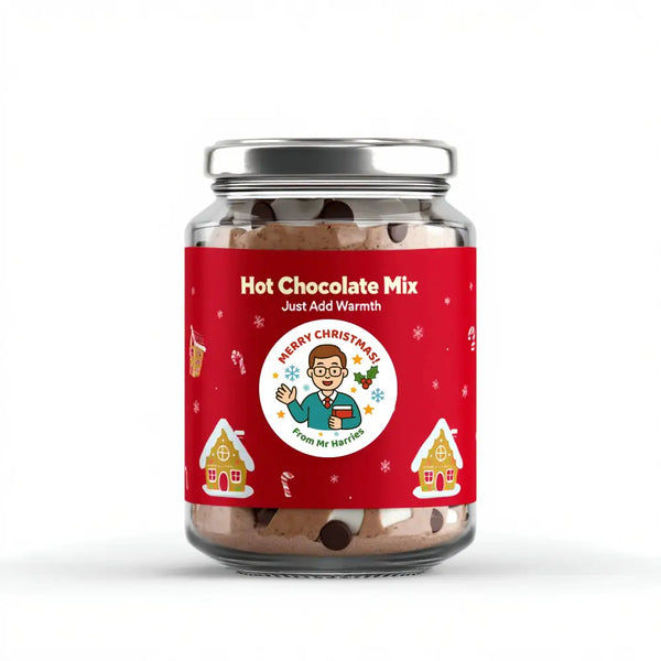 Personalised Male Teacher Christmas Stickers – Custom Holiday Stickers for Teachers