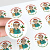 Personalised Male Vet Christmas Stickers – Custom Business Holiday Labels - Sticksy Prints Australia