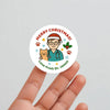 Personalised Male Vet Christmas Stickers – Custom Business Holiday Labels - Sticksy Prints Australia