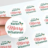 Personalised Merry Whatever Christmas Stickers Labels - Sticksy Prints Australia