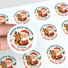Personalised North Pole Delivery Sticker Labels – Santa & Reindeer - Sticksy Prints Australia
