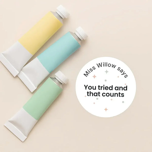 Personalised Pastel Confetti Effort Stickers – Funny Teen Teacher Reward Stickers - Sticksy Prints Australia