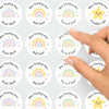 Personalised Pastel Rainbow & Star Teacher Reward Stickers – Custom Name Classroom Labels - Sticksy Prints Australia
