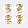 Personalised Pencil Teacher Reward Stickers – Custom Name Classroom Praise Stickers - Sticksy Prints Australia