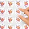 Personalised Phoenix Teacher Reward Stickers – Custom Name Classroom Praise Stickers - Sticksy Prints Australia