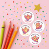 Personalised Phoenix Teacher Reward Stickers – Custom Name Classroom Praise Stickers - Sticksy Prints Australia