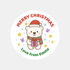 Personalised Polar Bear Christmas Stickers – Gift Label