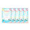 Personalised Pool Party Birthday Invitations | Kids Swimming Party Invites | Custom Printed Birthday Invitations