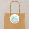 Personalised Pool Party Birthday Stickers for Kids | Custom Name Stickers - Sticksy Prints Australia