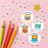 Personalised Reading & Literacy Teacher Reward Stickers – Custom Name Classroom Stickers
