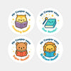 Personalised Reading & Literacy Teacher Reward Stickers – Custom Name Classroom Stickers - Sticksy Prints Australia
