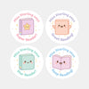 Personalised Reading Reward Stickers – Cute Book Literacy Stickers for Teachers