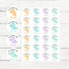 Personalised Seahorse Teacher Reward Stickers – Cute Classroom Praise Labels - Sticksy Prints Australia