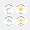 Personalised Star & Trophy Teacher Reward Stickers – Custom Name Classroom Praise Labels - Sticksy Prints Australia