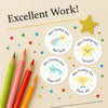 Personalised Star & Trophy Teacher Reward Stickers – Custom Name Classroom Praise Labels - Sticksy Prints Australia