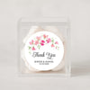 Personalised Sweet Pea Wedding Thank You Stickers | Pink Floral Favour Labels