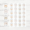 Personalised Teacher Reward Stickers Boho Rainbow Labels - Sticksy Prints Australia
