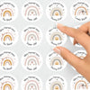 Personalised Teacher Reward Stickers Boho Rainbow Labels - Sticksy Prints Australia