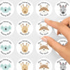 Personalised Teacher Reward Stickers Custom Name Label Cute Pastel Animals - Sticksy Prints Australia